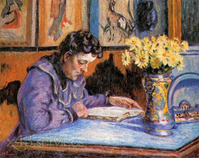 Armand Guillaumin - Frau lesend - Woman Reading